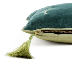 Habitat Embroidered Palm Cushion - Green -43X43cm 9 Habitat Embroidered Palm Cushion - Green -43X43cm -Home Sales Store 3989290 R Z003A