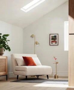 Habitat Roma Small Double Boucle Chairbed - Cream -Home Sales Store 4077981 R Z004C