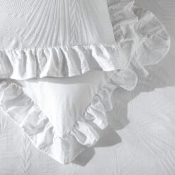 Habitat Cotton 180TC Leaf Matelasse White Bedding - Double -Home Sales Store 4096429 R Z004C