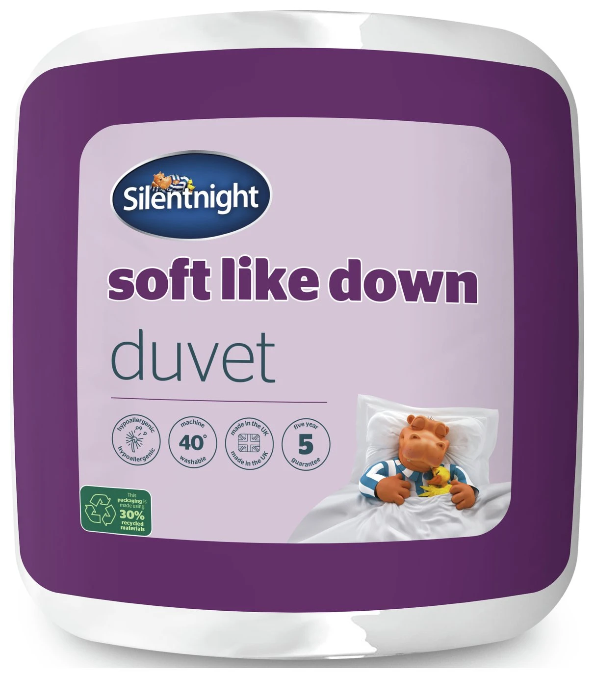 Silentnight Soft Like Down 13.5 Tog Duvet - Single 3 Silentnight Soft Like Down 13.5 Tog Duvet - Single