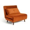 Habitat Roma Single Velvet Chairbed - Orange -Home Sales Store 4165707 R Z001A
