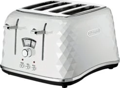 De'Longhi CTJ4003 Brillante 4 Slice Toaster - White -Home Sales Store 4239963 R Z002A UC955145