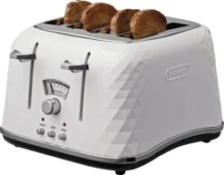 De'Longhi CTJ4003 Brillante 4 Slice Toaster - White -Home Sales Store 4239963 R Z004A UC1015868
