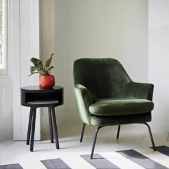 Habitat Celine Velvet Accent Chair - Green -Home Sales Store 4378439 R Z001C