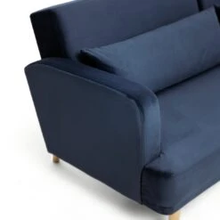 Habitat Andy Right Corner Velvet Clic Clac Sofa Bed - Navy -Home Sales Store 4461126 R Z009A