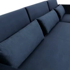 Habitat Andy Right Corner Velvet Clic Clac Sofa Bed - Navy -Home Sales Store 4461126 R Z010A