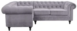 Habitat Chesterfield Right Hand Corner Sofa-Light Grey -Home Sales Store 4468916 R Z003A