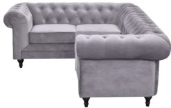Habitat Chesterfield Right Hand Corner Sofa-Light Grey -Home Sales Store 4468916 R Z004A