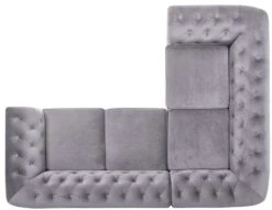 Habitat Chesterfield Right Hand Corner Sofa-Light Grey -Home Sales Store 4468916 R Z006A