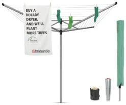 Brabantia 50m Lift-O-Matic Washing Line With Ground Spike -Home Sales Store 4504595 R Z005A