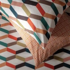 Habitat Geometric ZigZag Multicolour Bedding Set - Single -Home Sales Store 4529257 R Z002C