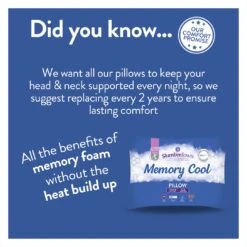 Slumberdown Cool Max Memory Support Firm Pillow -Home Sales Store 4539481 R Z004A