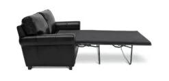 Habitat Salisbury 2 Seater Leather Sofa Bed - Black -Home Sales Store 4552121 R Z004A