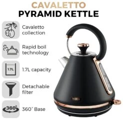Tower T10044RG Cavaletto Kettle - Black -Home Sales Store 4569987 R Z005A