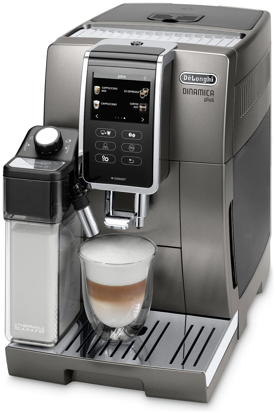 De'Longhi Dinamica Plus Bean To Cup Coffee Machine 5 De'Longhi Dinamica Plus Bean To Cup Coffee Machine - Image 3