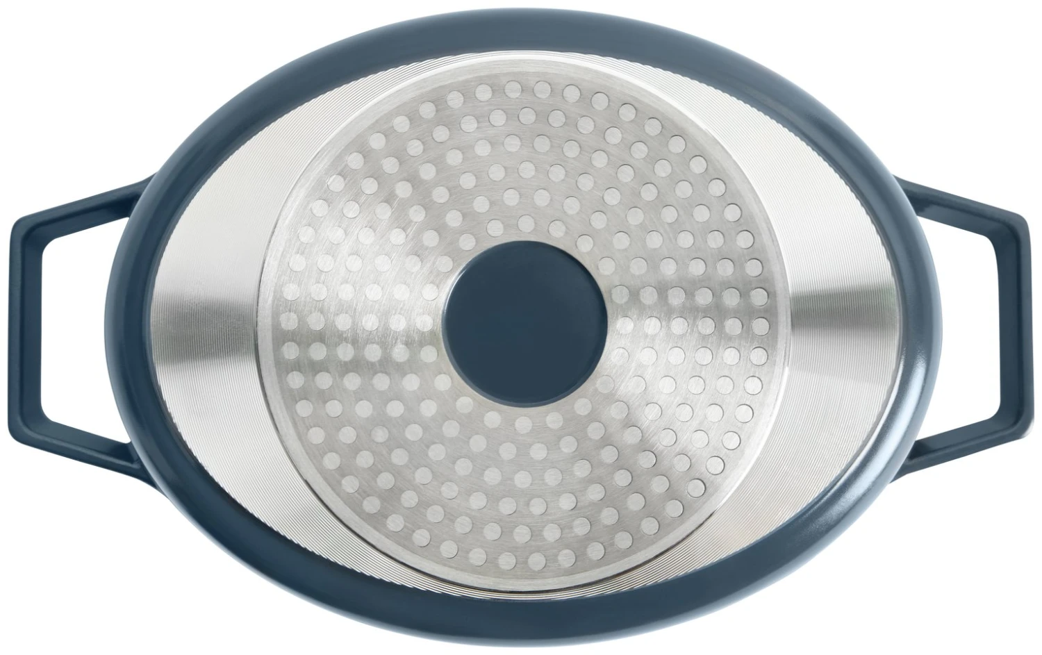 Habitat 3.6 Litre Cast Aluminium Casserole Dish - Blue 7 Habitat 3.6 Litre Cast Aluminium Casserole Dish - Blue - Image 5