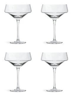 Habitat Sahara Set Of 4 Champagne Coupe Glasses