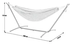 Habitat Boho Hammock With Metal Stand -Home Sales Store 4587770 R E001