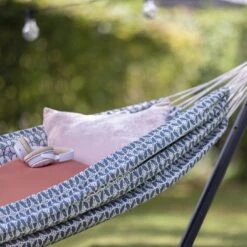 Habitat Boho Hammock With Metal Stand -Home Sales Store 4587770 R Z003C