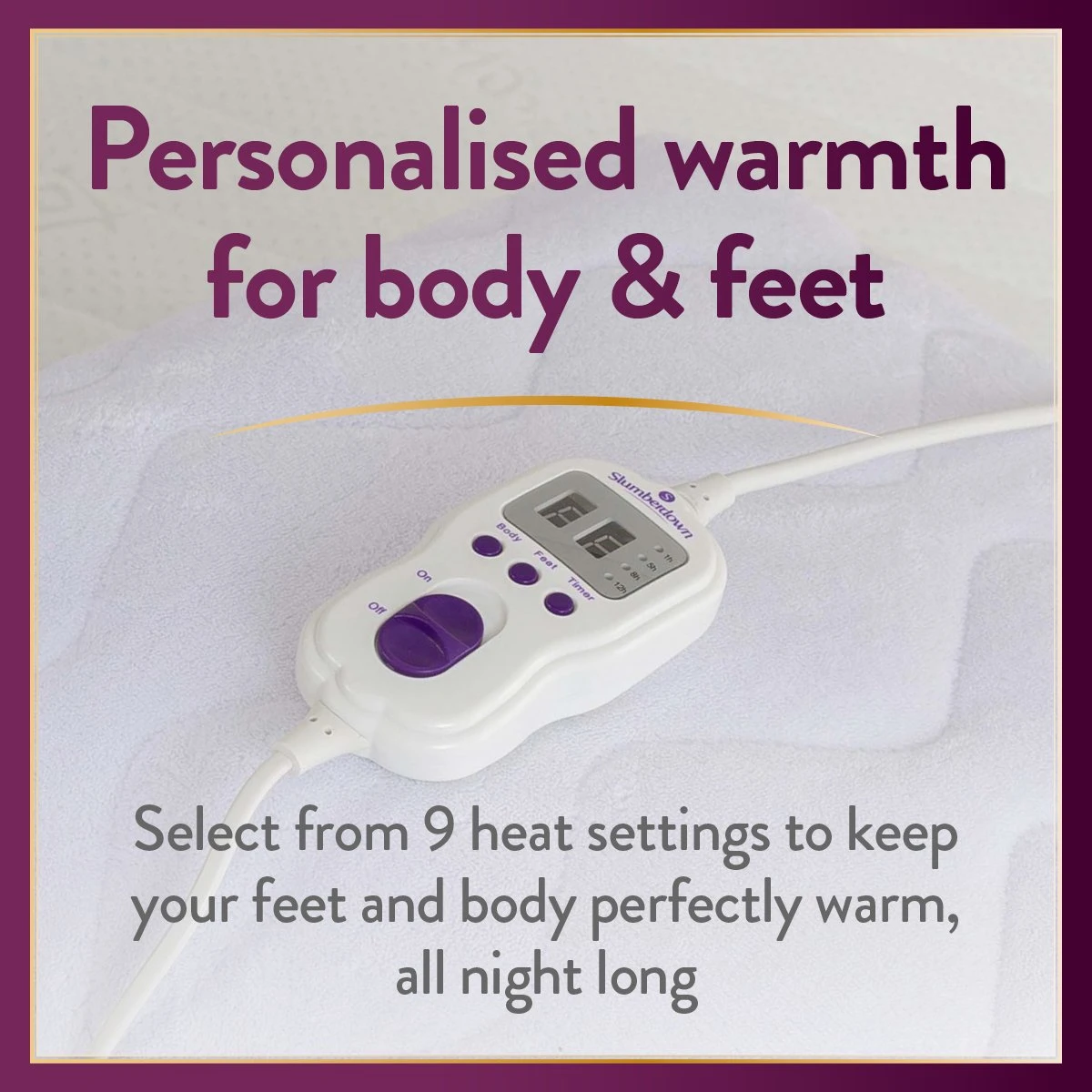 Slumberdown Perfeclty Warm Luxury Electric Blanket-Superking 6 Slumberdown Perfeclty Warm Luxury Electric Blanket-Superking - Image 4