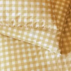 Habitat Herbalist Plain Gingham Yellow Bedding Set - Single -Home Sales Store 4663560 R Z003A