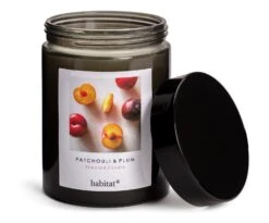 Habitat Scented Jar Candle - Patchouli & Plum -Home Sales Store 4663924 R Z002A