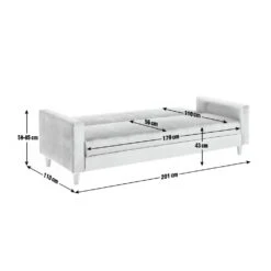 Habitat Brooks Clic Clac Fabric Sofa Bed - Grey 12 Habitat Brooks Clic Clac Fabric Sofa Bed - Grey -Home Sales Store 4665537 R Z002A
