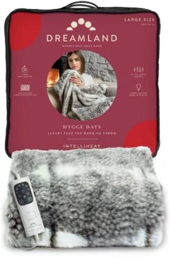 Dreamland Luxury Faux Fur Heated Throw - Large -Home Sales Store 4669911 R Z007A