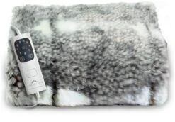 Dreamland Luxury Faux Fur Heated Throw - Large -Home Sales Store 4669911 R Z008A