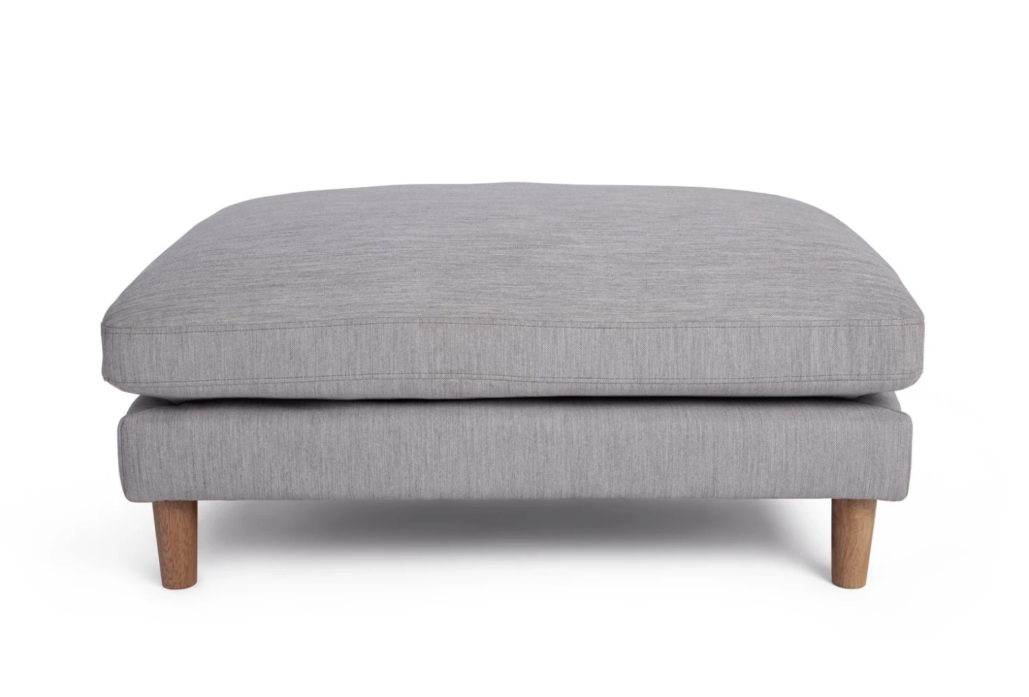 Habitat Salome Fabric Ottoman Footstool - Light Grey 3 Habitat Salome Fabric Ottoman Footstool - Light Grey