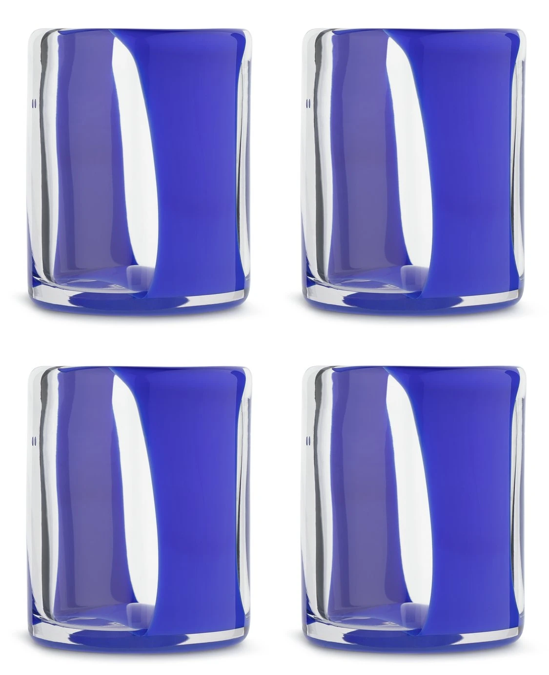 Habitat Art Glass Set Of 4 Tumblers 3 Habitat Art Glass Set Of 4 Tumblers