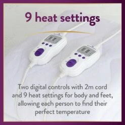 Slumberdown Perfectly Warm Luxury Electric Blanket-King Dual -Home Sales Store 4746731 R Z003A