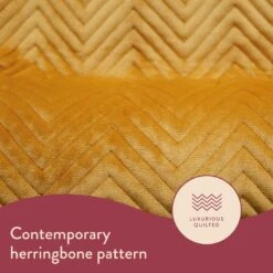 Dreamland Deluxe Velvet Mustard Heated Throw - Large -Home Sales Store 4844994 R Z005A