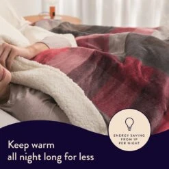 Dreamland Sherpa Tartan Reversible Overblanket -Home Sales Store 4883333 R Z003A