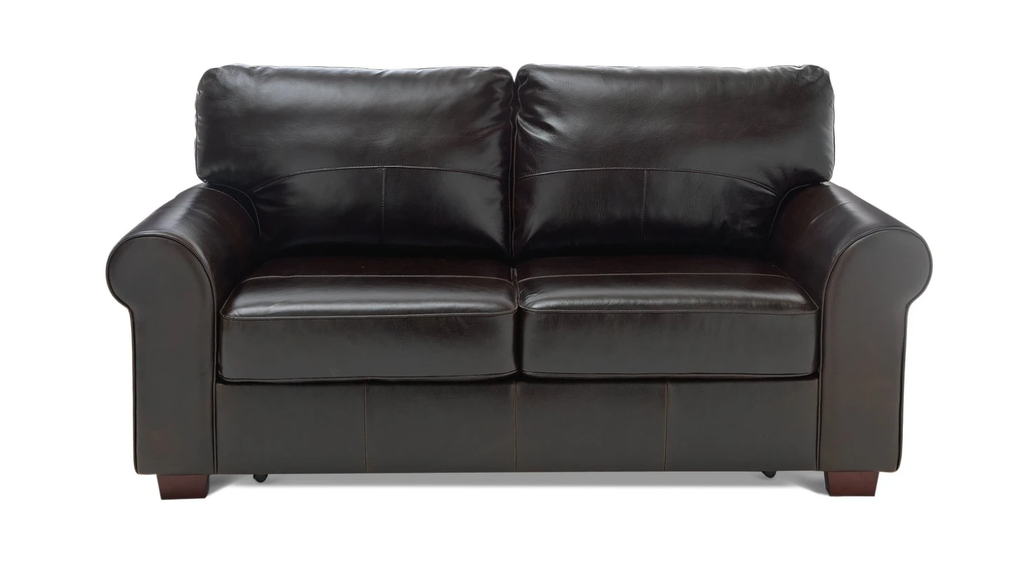 Habitat Salisbury 2 Seater Leather Sofa Bed - Chocolate 3 Habitat Salisbury 2 Seater Leather Sofa Bed - Chocolate
