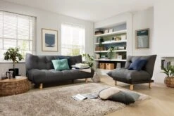 Habitat Kota 3 Seater Fabric Clic Clac Sofa Bed - Charcoal -Home Sales Store 5017737 R Z003C