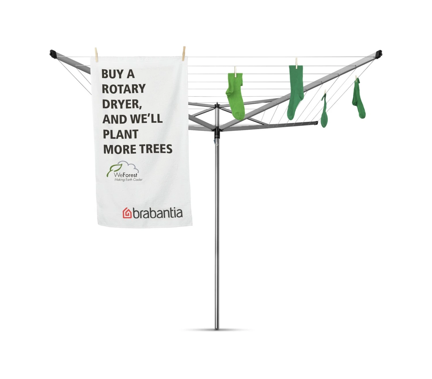 Brabantia 40m Washing Line With Ground Tube 7 Brabantia 40m Washing Line With Ground Tube - Image 5