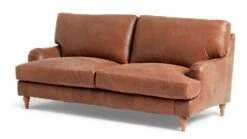 Habitat Livingston Leather 3 Seater Sofa - Tan -Home Sales Store 5397213 R Z002A