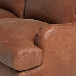 Habitat Livingston Leather 3 Seater Sofa - Tan -Home Sales Store 5397213 R Z005A