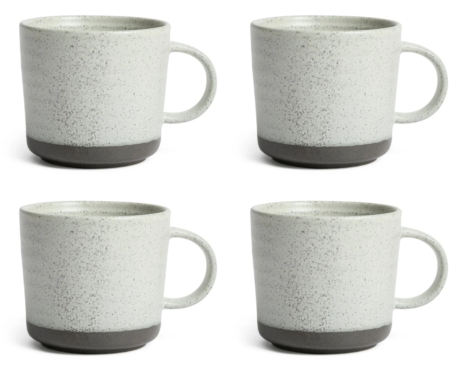 Habitat Textured Ripple Set Of 4 Mugs - Neutral 3 Habitat Textured Ripple Set Of 4 Mugs - Neutral