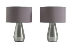 Habitat Maya Pair Of Touch Table Lamps - Grey -Home Sales Store 5724790 R Z007A