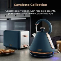 Tower T10044MNB Cavaletto Kettle - Midnight Blue -Home Sales Store 5792409 R Z006A
