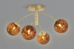 Habitat Hayle Tortoise Shell 4 Light Ceiling Light - Brass 12 Habitat Hayle Tortoise Shell 4 Light Ceiling Light - Brass -Home Sales Store 5792571 R Z005A