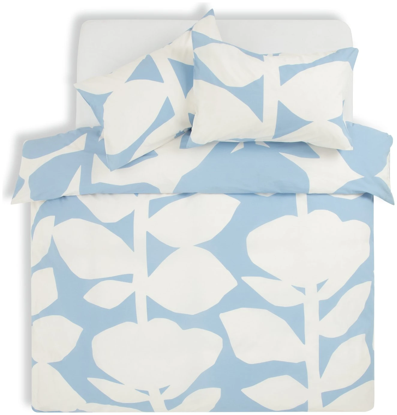 Habitat 180TC Abstract Floral Blue Bedding Set - Single 5 Habitat 180TC Abstract Floral Blue Bedding Set - Single - Image 3