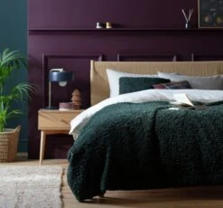 Habitat Faux Shearling Throw - Green - 125X150cm -Home Sales Store 5796261 R Z001C