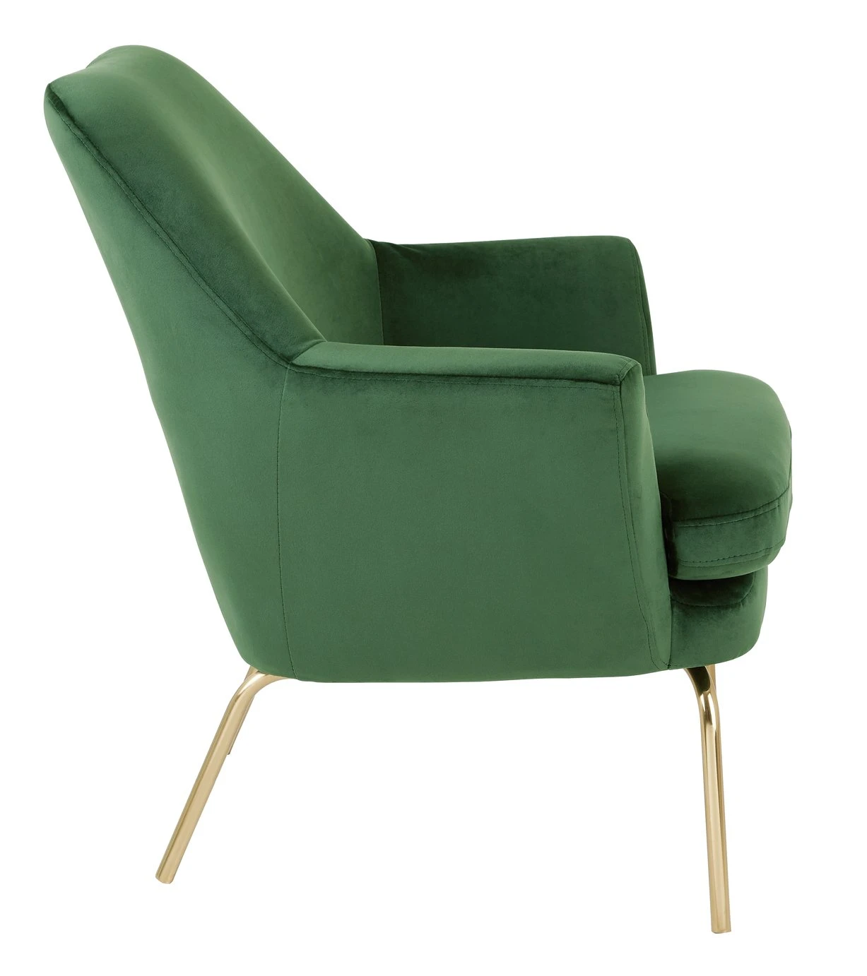 Habitat Celine Velvet Accent Chair - Green 8 Habitat Celine Velvet Accent Chair - Green - Image 6