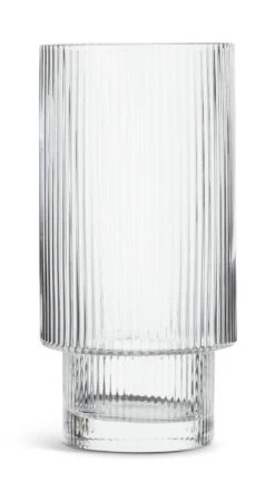 Habitat Ribbed Set Of 4 Hi Ball Glasses -Home Sales Store 6222442 R Z002A