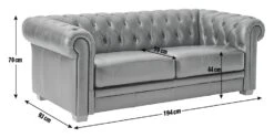 Habitat Chesterfield Leather 3 Seater Sofa - Black 14 Habitat Chesterfield Leather 3 Seater Sofa - Black -Home Sales Store 6227777 R E001