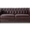 Habitat Chesterfield Leather 3 Seater Sofa - Chocolate -Home Sales Store 6257101 R Z001A