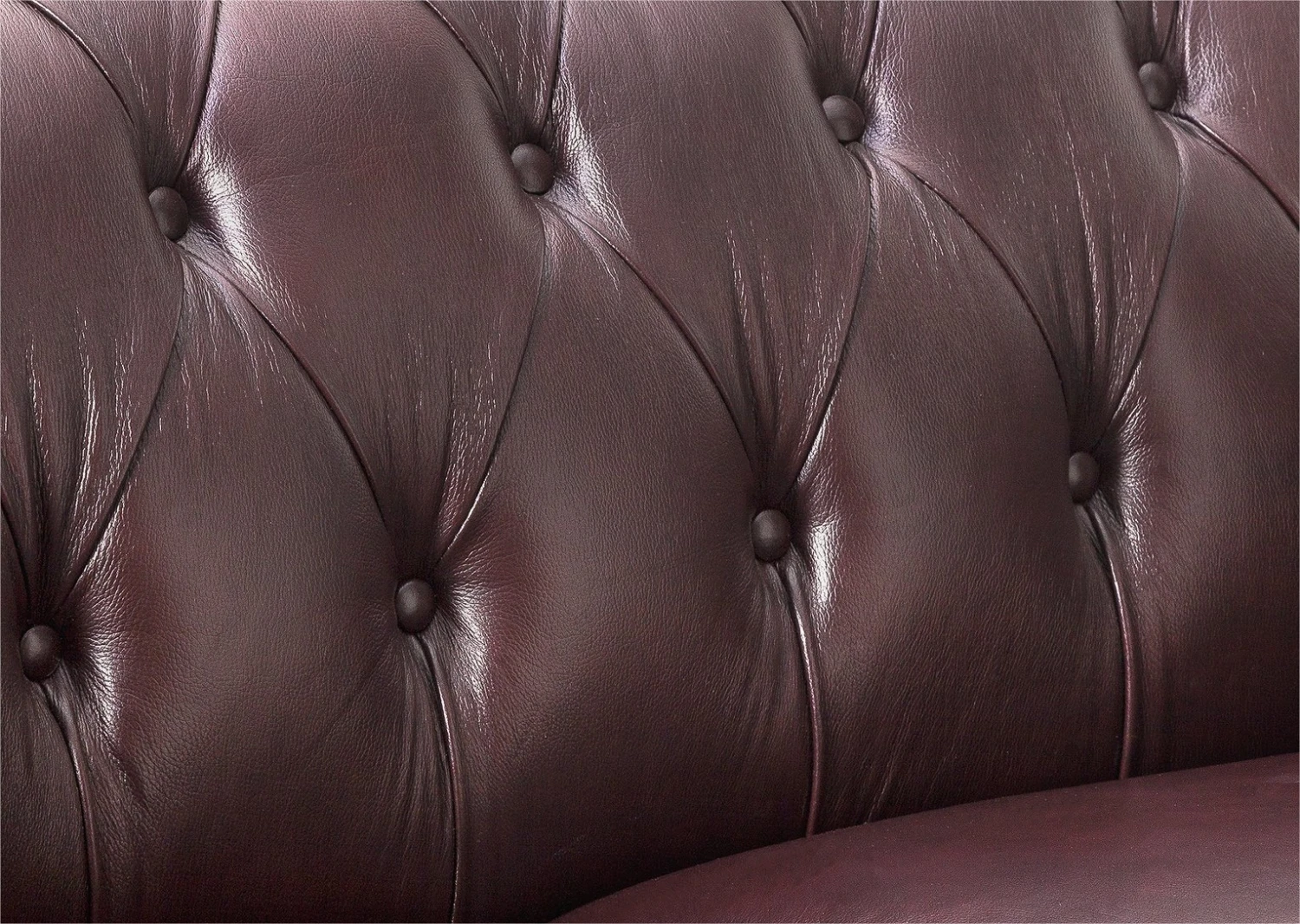 Habitat Chesterfield Leather 3 Seater Sofa - Chocolate 9 Habitat Chesterfield Leather 3 Seater Sofa - Chocolate - Image 7